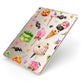 Halloween Cakes and Candy Apple iPad Case on Gold iPad Side View