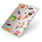 Halloween Cakes and Candy Apple iPad Case on Silver iPad Side View