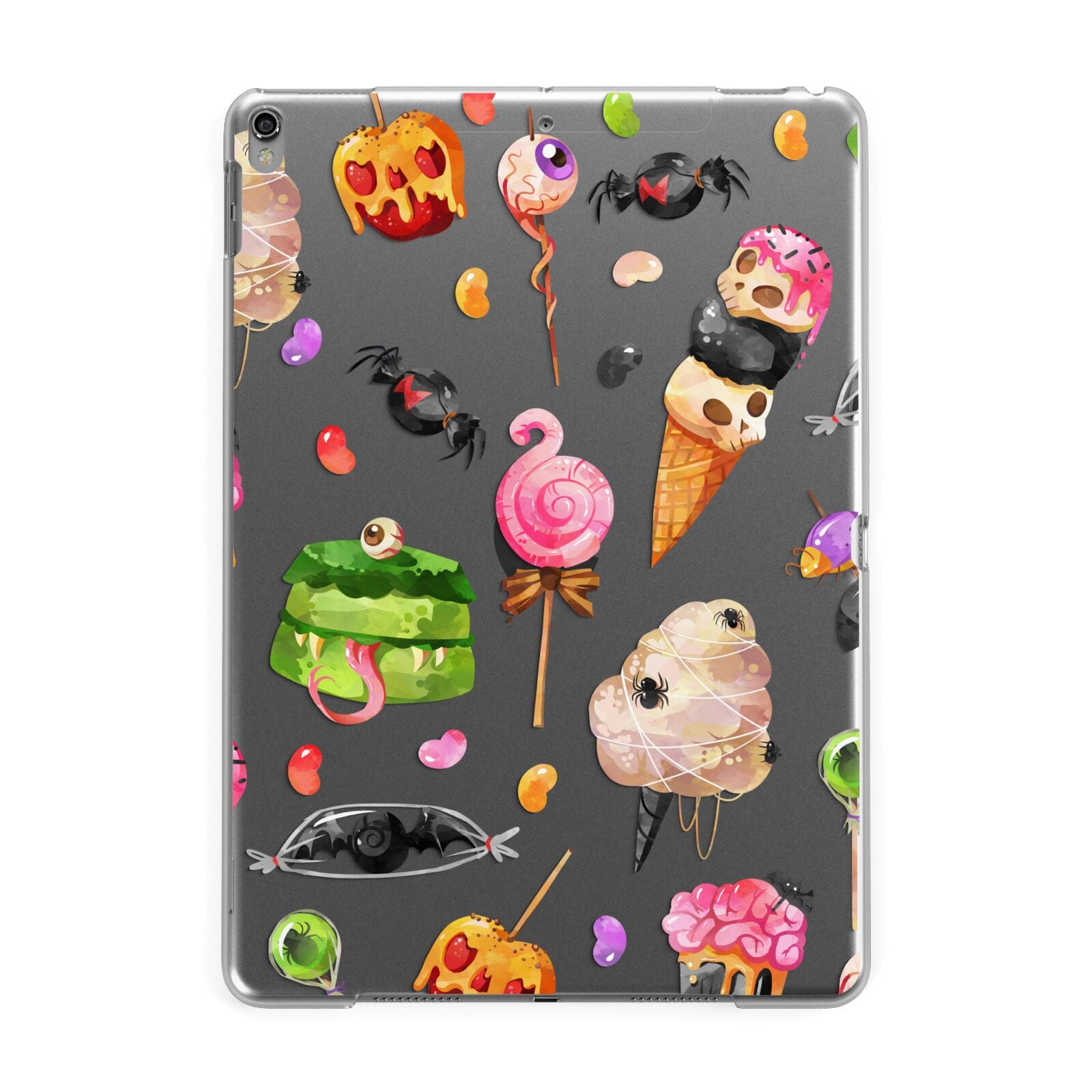 Halloween Cakes and Candy Apple iPad Grey Case