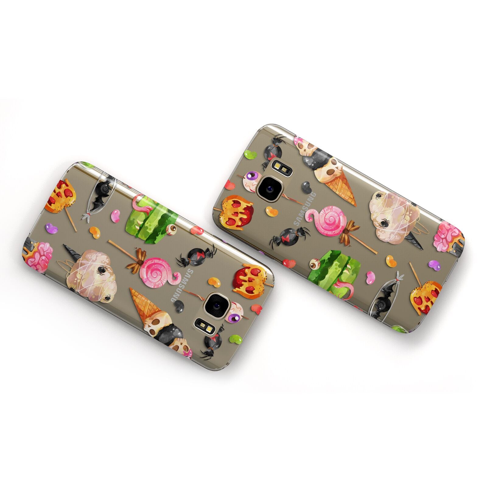 Halloween Cakes and Candy Samsung Galaxy Case Flat Overview