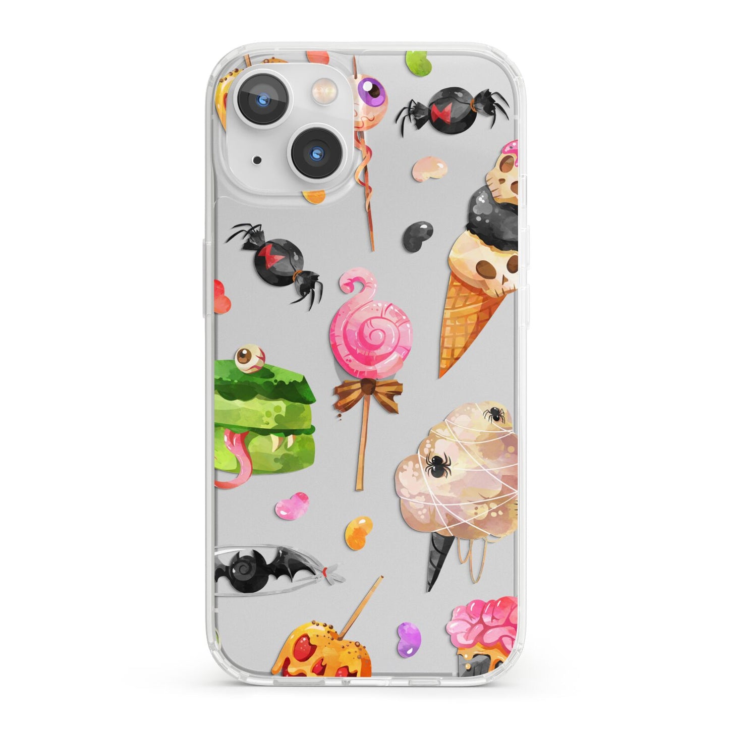 Halloween Cakes and Candy iPhone 13 Clear Bumper Case