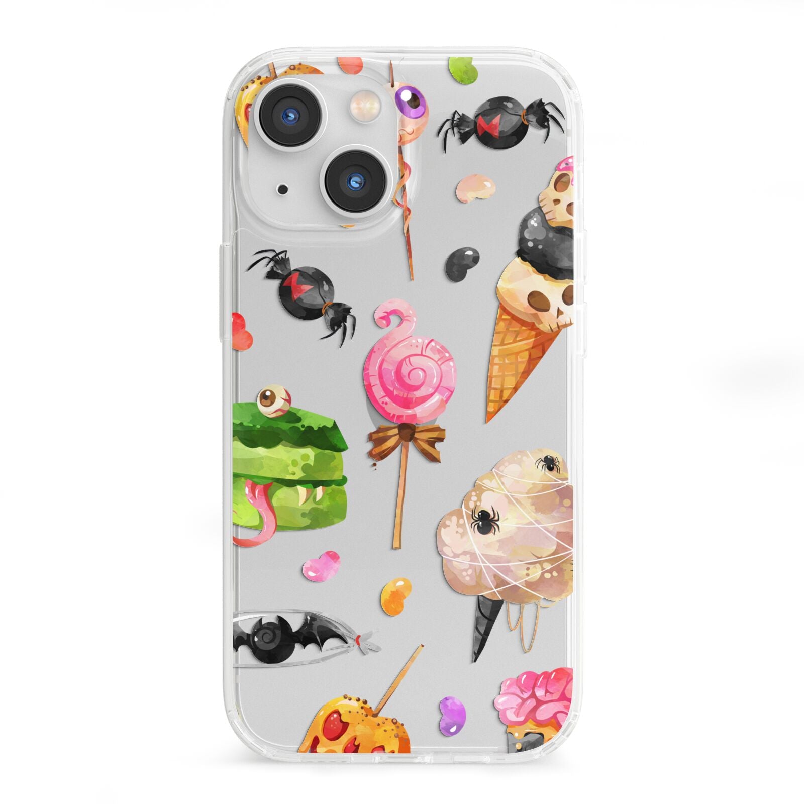 Halloween Cakes and Candy iPhone 13 Mini Clear Bumper Case
