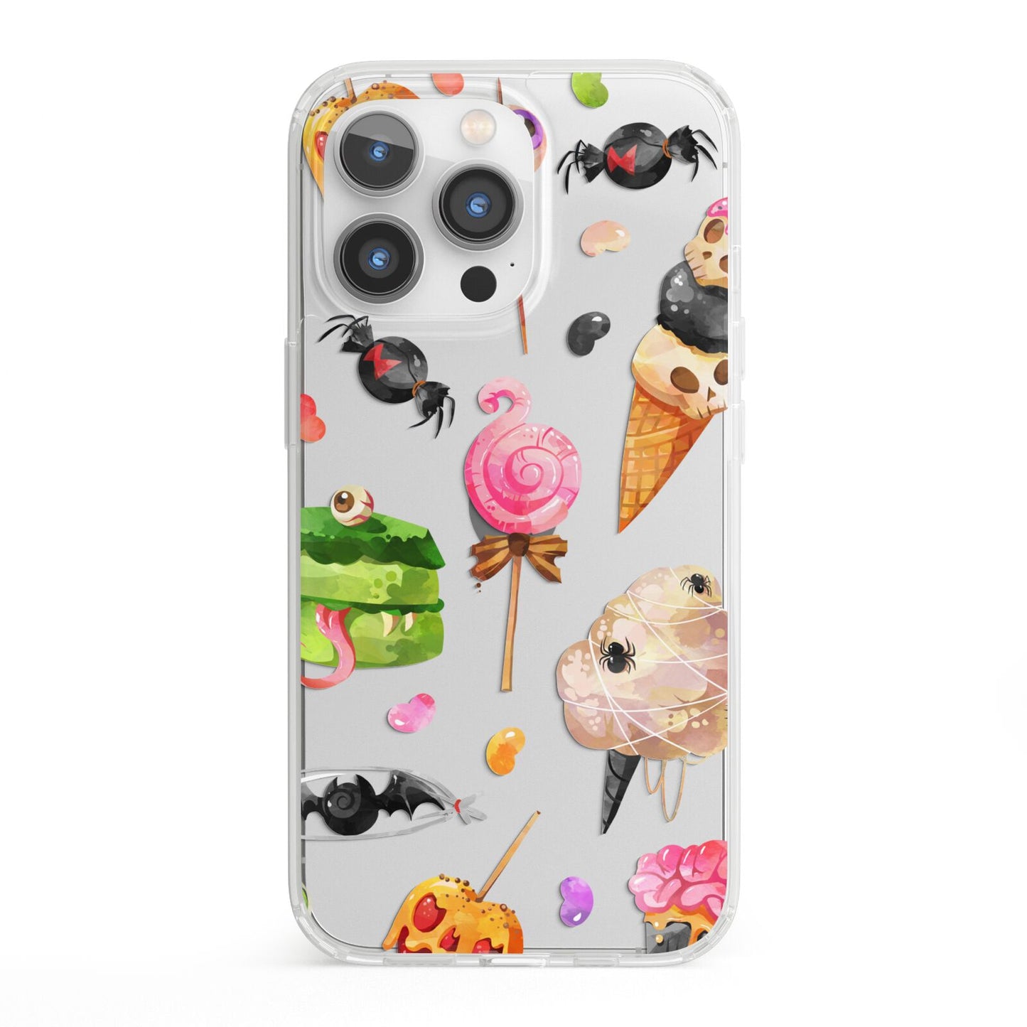 Halloween Cakes and Candy iPhone 13 Pro Clear Bumper Case