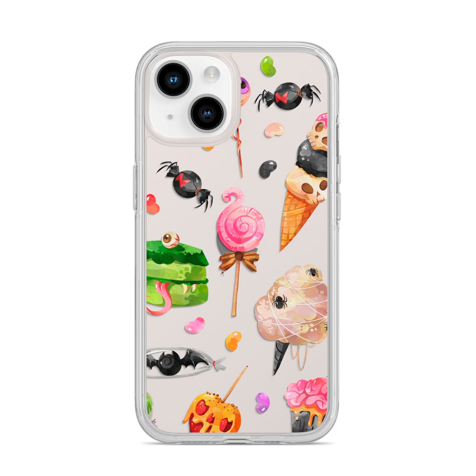 Halloween Cakes and Candy iPhone 14 Clear Tough Case Starlight