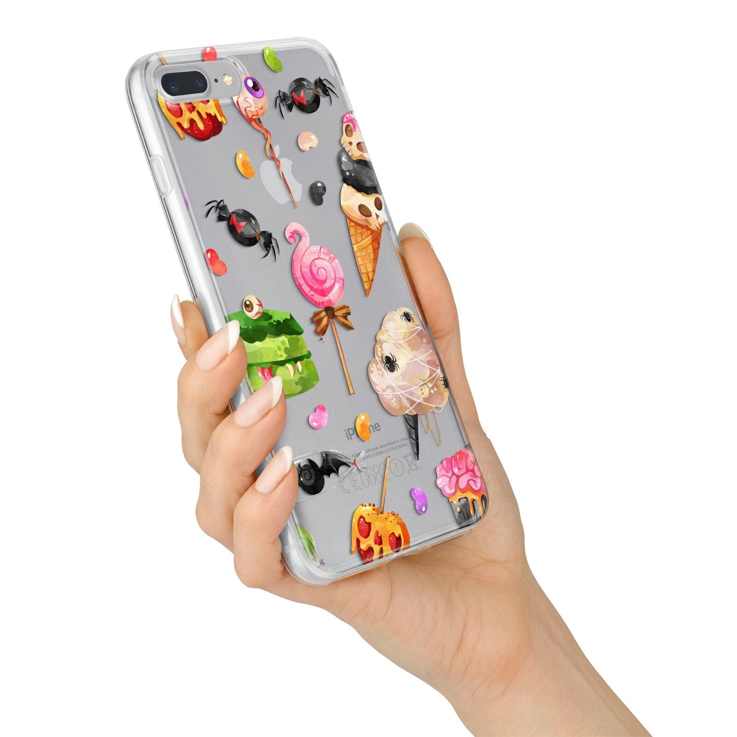 Halloween Cakes and Candy iPhone 7 Plus Bumper Case on Silver iPhone Alternative Image