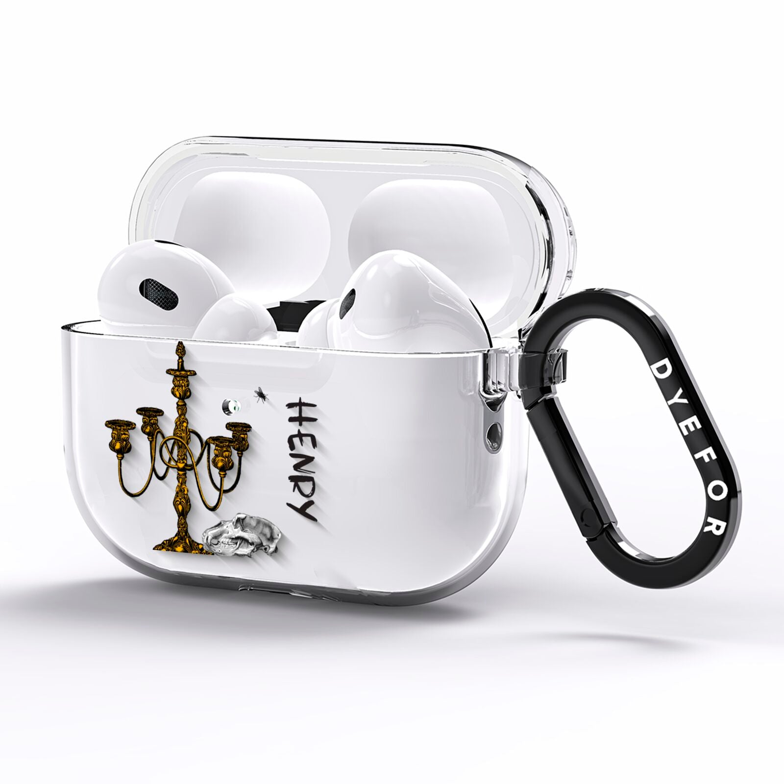 Halloween Candelabra Custom AirPods Pro Clear Case Side Image
