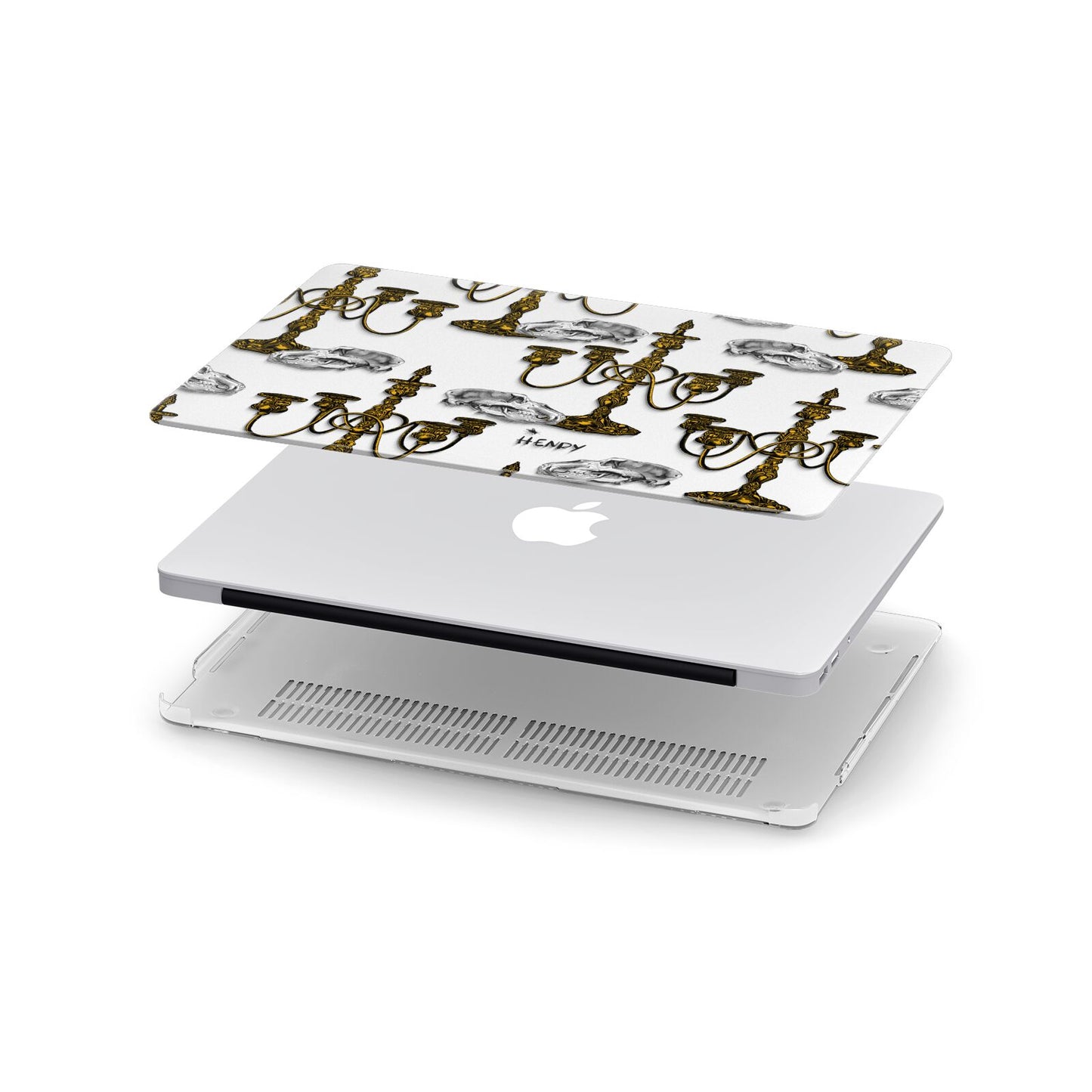 Halloween Candelabra Custom Apple MacBook Case in Detail