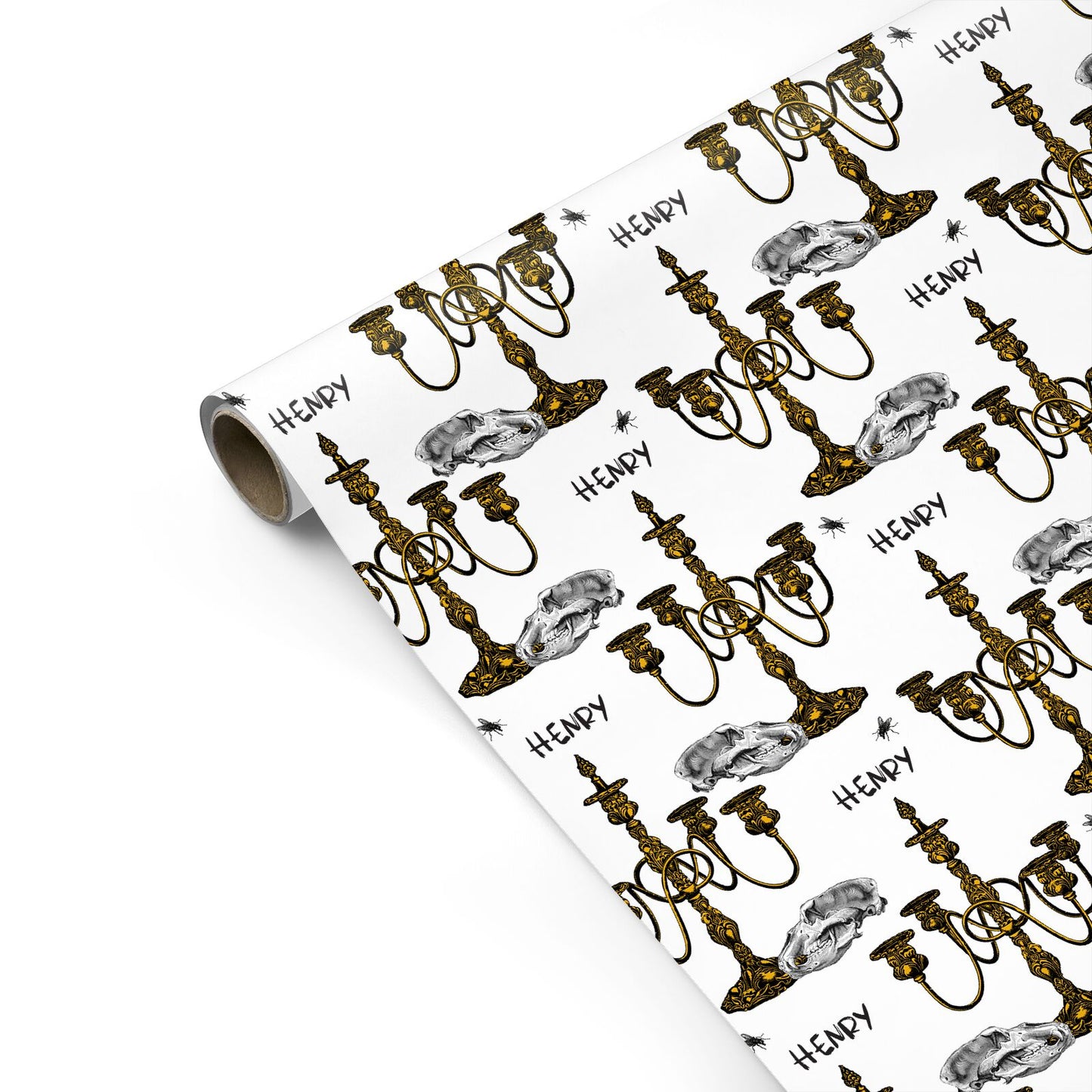 Halloween Candelabra Custom Personalised Gift Wrap
