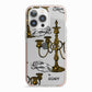 Halloween Candelabra Custom iPhone 13 Pro TPU Impact Case with Pink Edges