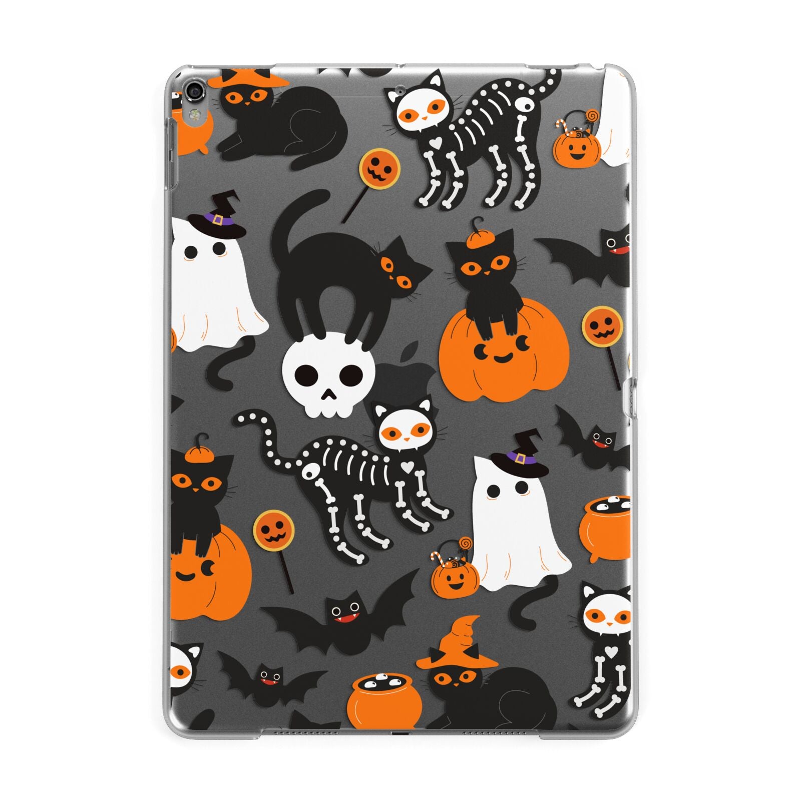 Halloween Cats Apple iPad Grey Case