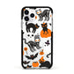 Halloween Cats Apple iPhone 11 Pro in Silver with Black Impact Case
