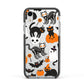 Halloween Cats Apple iPhone XR Impact Case Black Edge on Silver Phone