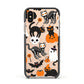 Halloween Cats Apple iPhone Xs Impact Case Black Edge on Gold Phone