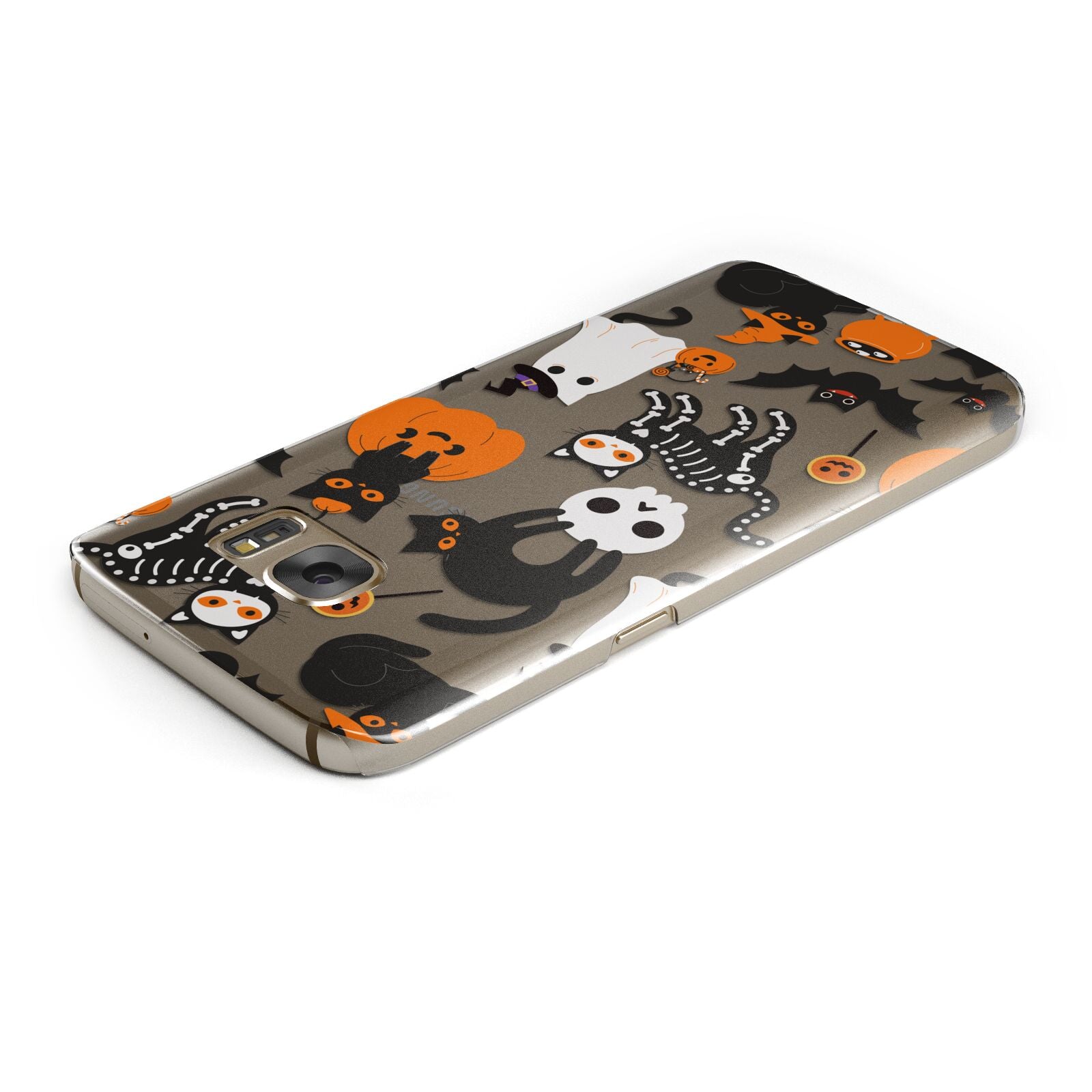 Halloween Cats Samsung Galaxy Case Top Cutout