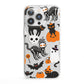 Halloween Cats iPhone 13 Pro Clear Bumper Case