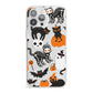 Halloween Cats iPhone 13 Pro Max Clear Bumper Case