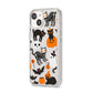 Halloween Cats iPhone 14 Clear Tough Case Starlight Angled Image