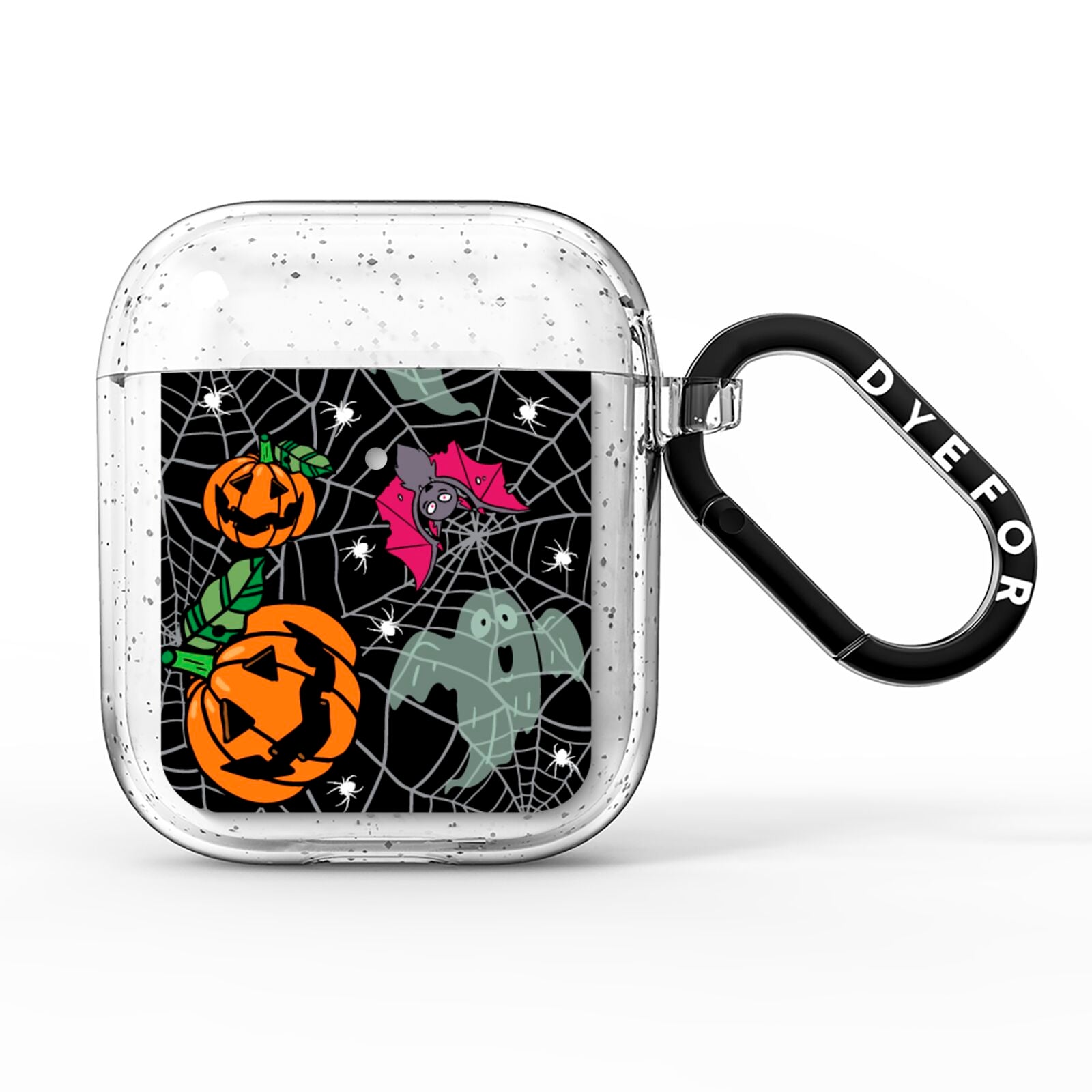 Halloween Cobwebs AirPods Glitter Case