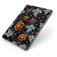 Halloween Cobwebs Apple iPad Case on Grey iPad Side View