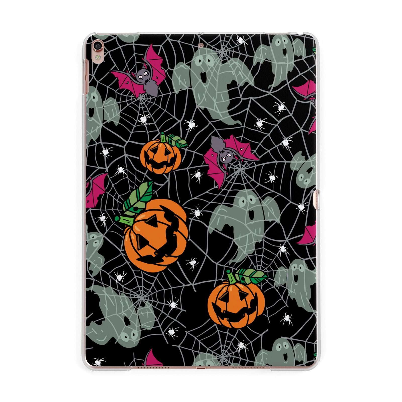 Halloween Cobwebs Apple iPad Rose Gold Case