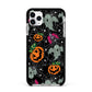 Halloween Cobwebs Apple iPhone 11 Pro Max in Silver with Black Impact Case