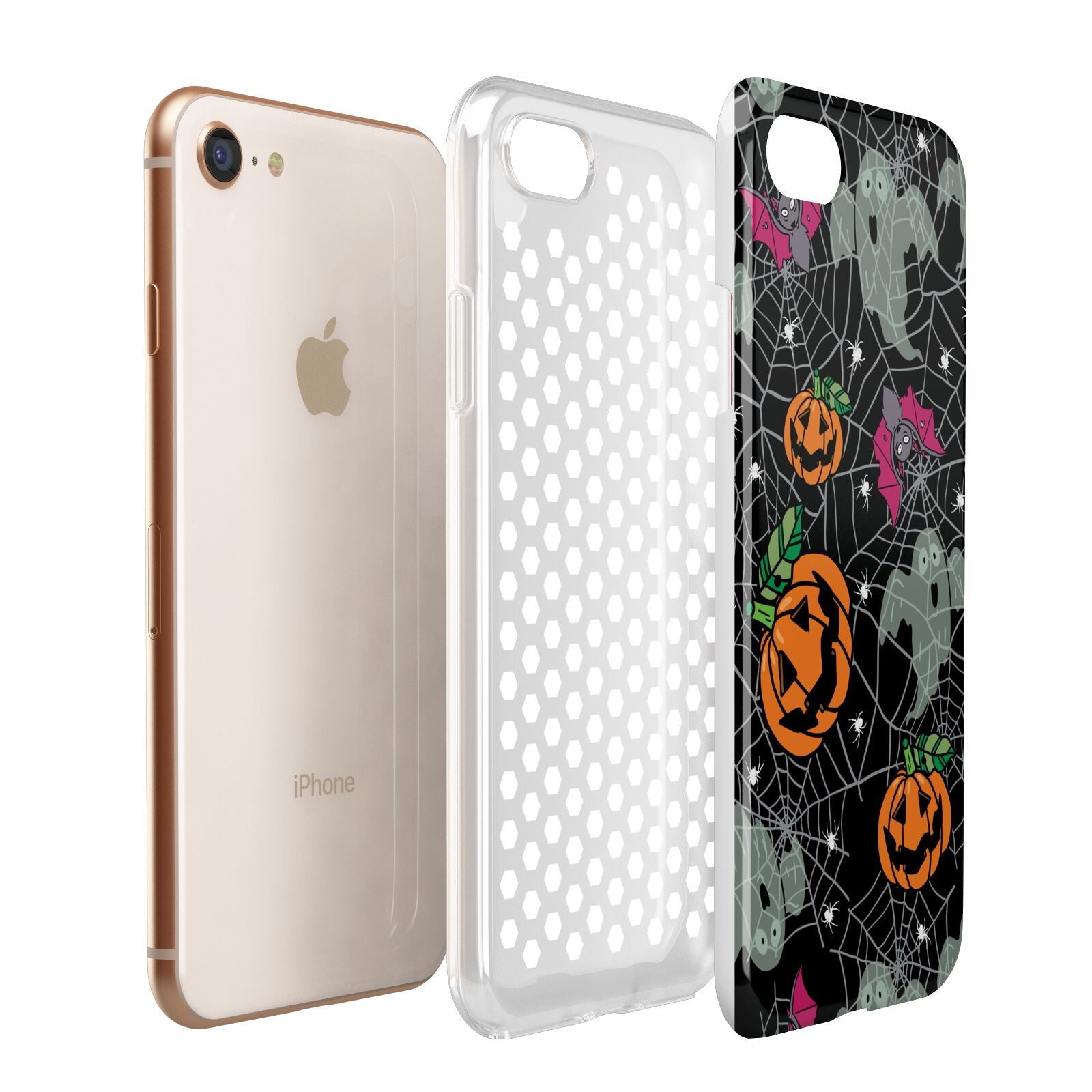 Halloween Cobwebs Apple iPhone 7 8 3D Tough Case Expanded View