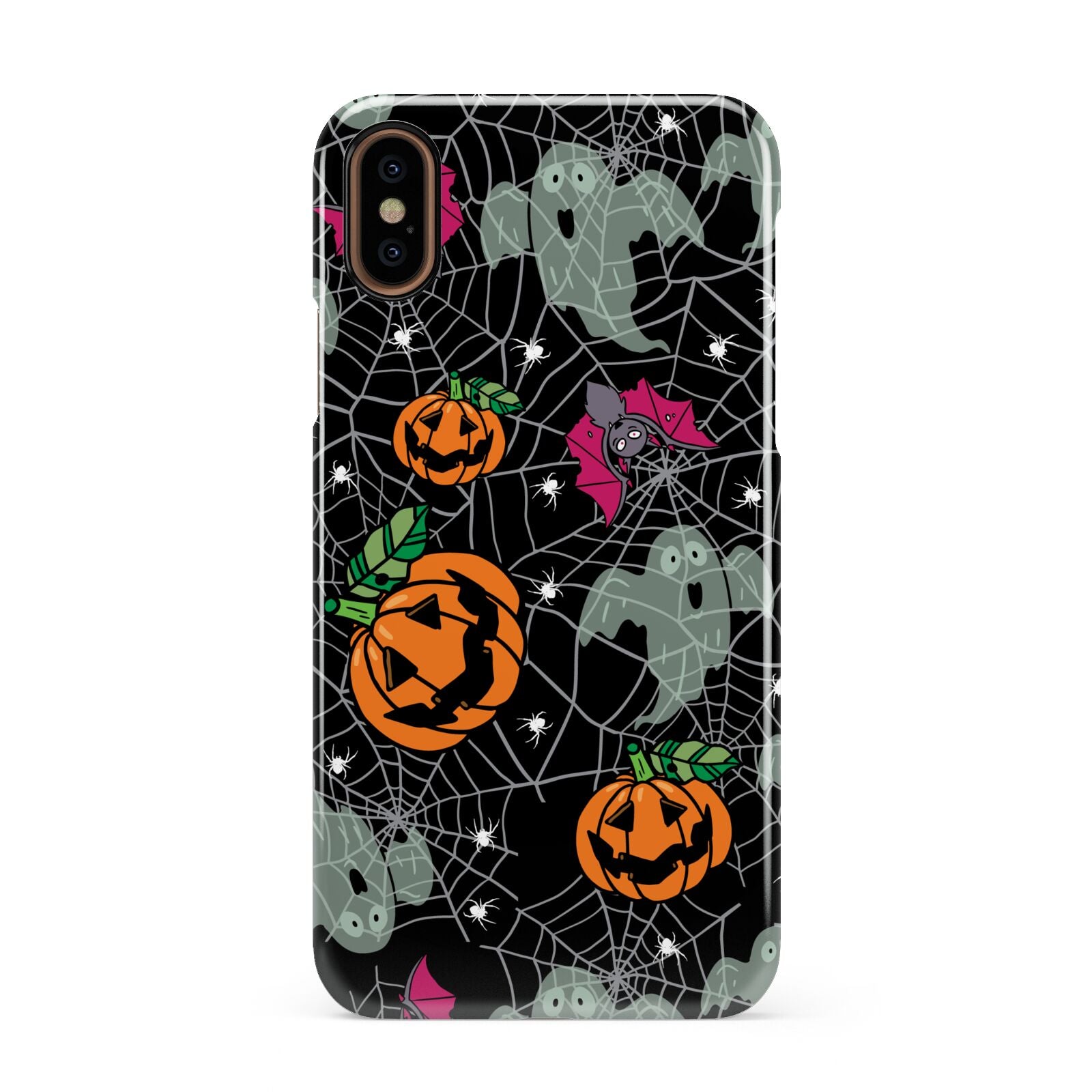 Halloween Cobwebs Apple iPhone XS 3D Snap Case