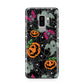 Halloween Cobwebs Samsung Galaxy S9 Plus Case on Silver phone