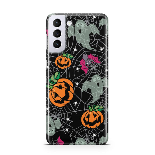 Halloween Cobwebs Samsung S21 Plus Phone Case