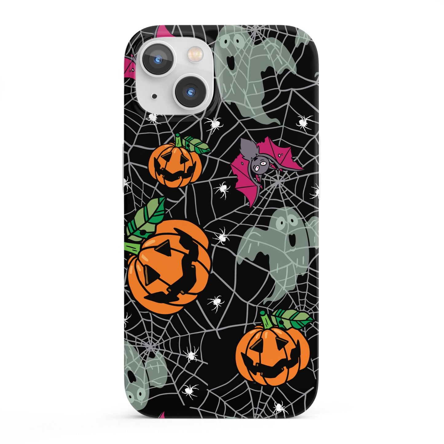 Halloween Cobwebs iPhone 13 Full Wrap 3D Snap Case