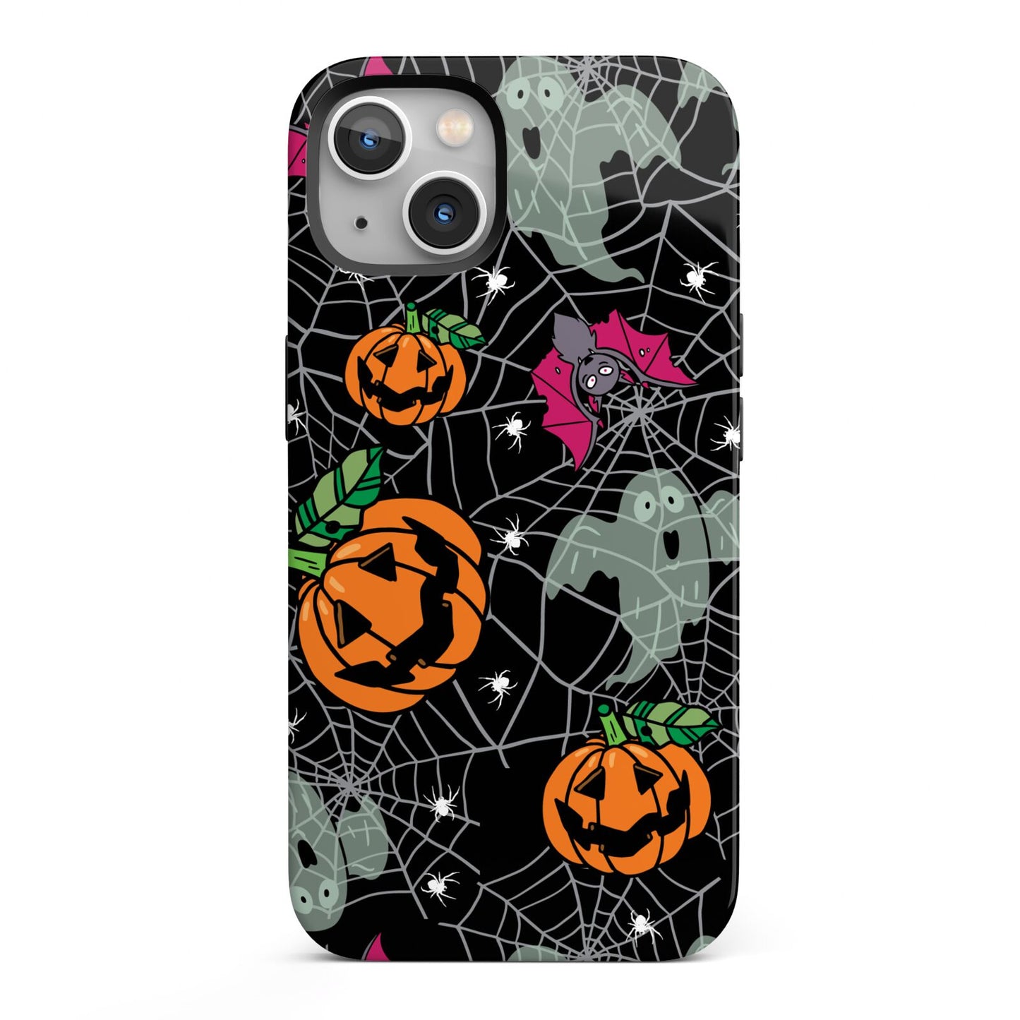 Halloween Cobwebs iPhone 13 Full Wrap 3D Tough Case