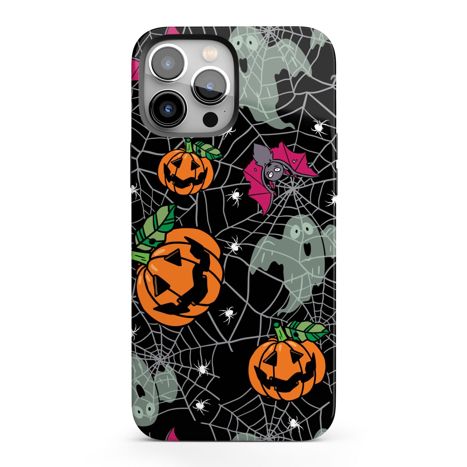 Halloween Cobwebs iPhone 13 Pro Max Full Wrap 3D Tough Case