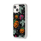 Halloween Cobwebs iPhone 14 Clear Tough Case Starlight Angled Image