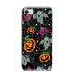 Halloween Cobwebs iPhone 8 Bumper Case on Silver iPhone