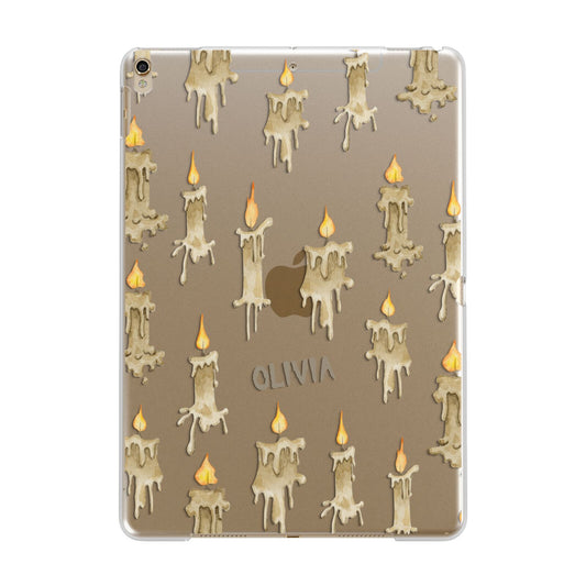 Halloween Creepy Candles Custom Apple iPad Gold Case