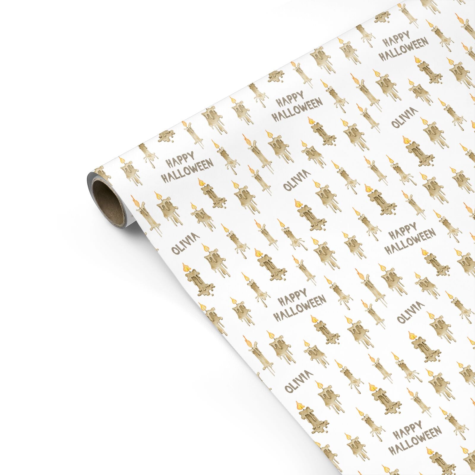 Halloween Creepy Candles Custom Personalised Gift Wrap