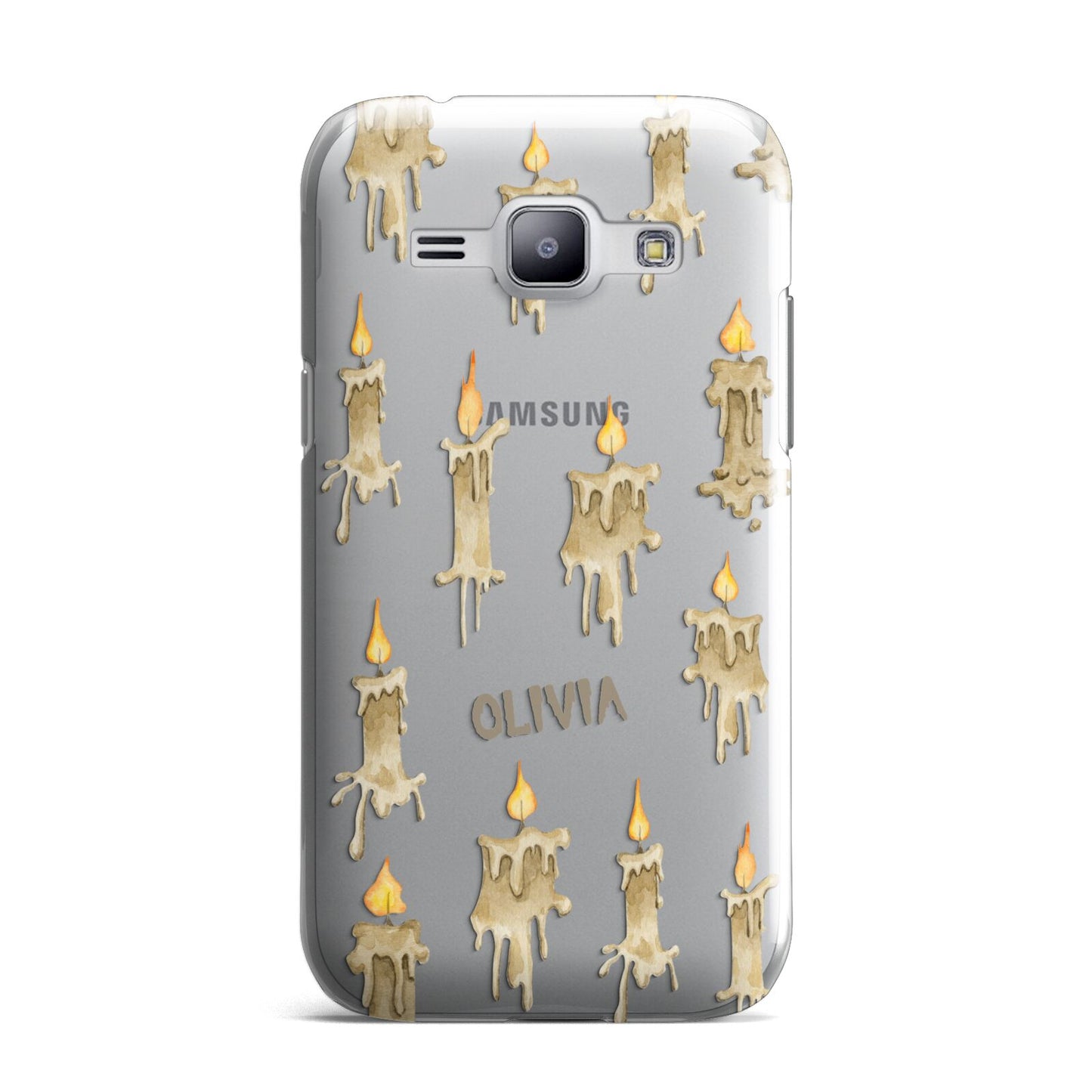 Halloween Creepy Candles Custom Samsung Galaxy J1 2015 Case
