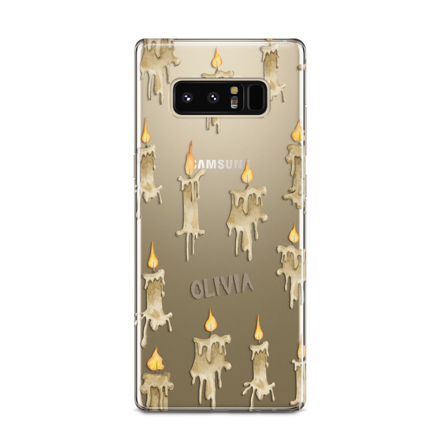 Halloween Creepy Candles Custom Samsung Galaxy Note 8 Case