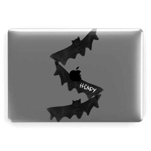 Halloween Custom Black Bats Apple MacBook Case