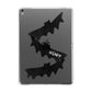 Halloween Custom Black Bats Apple iPad Grey Case