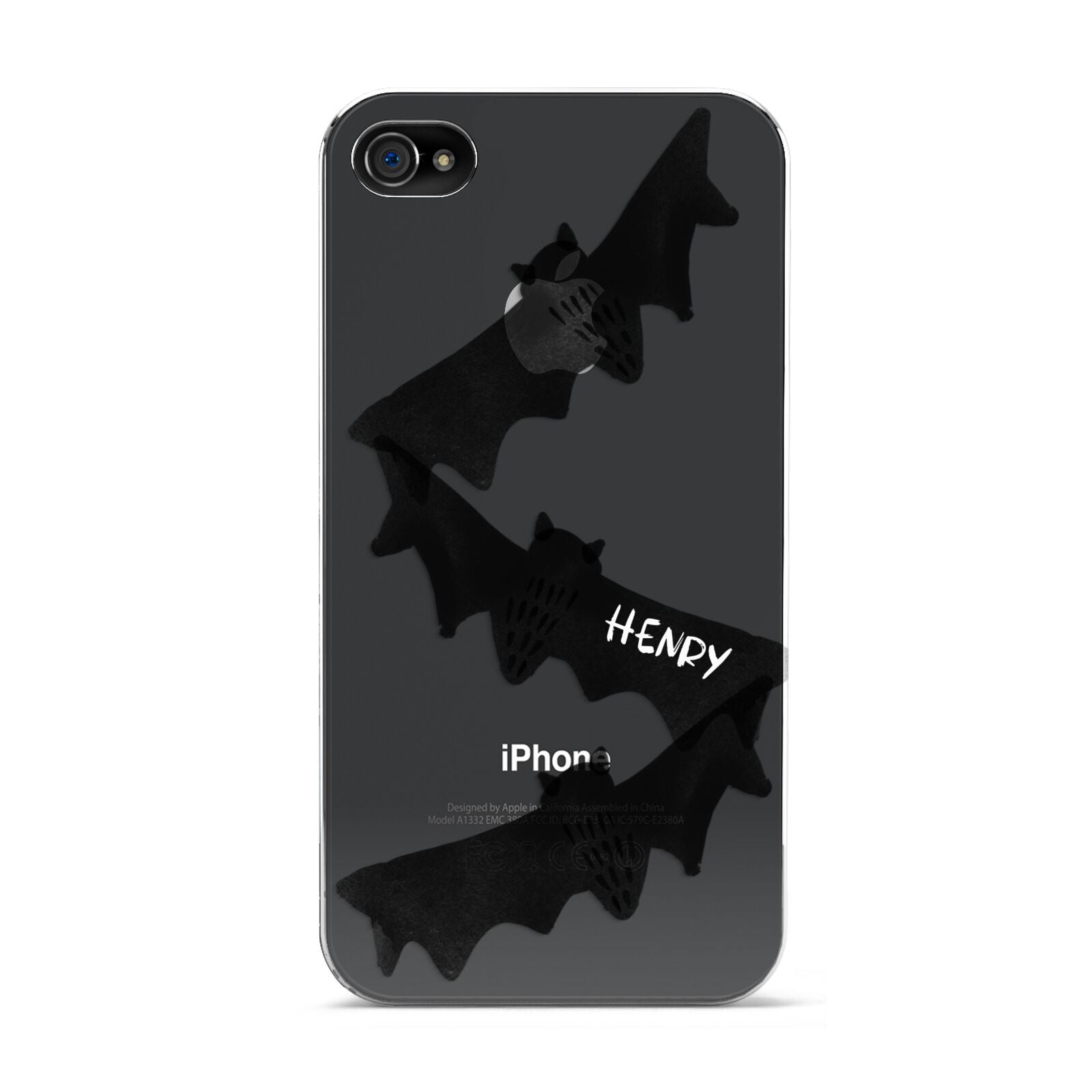 Halloween Custom Black Bats Apple iPhone 4s Case