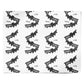 Halloween Custom Black Bats Personalised Wrapping Paper Alternative