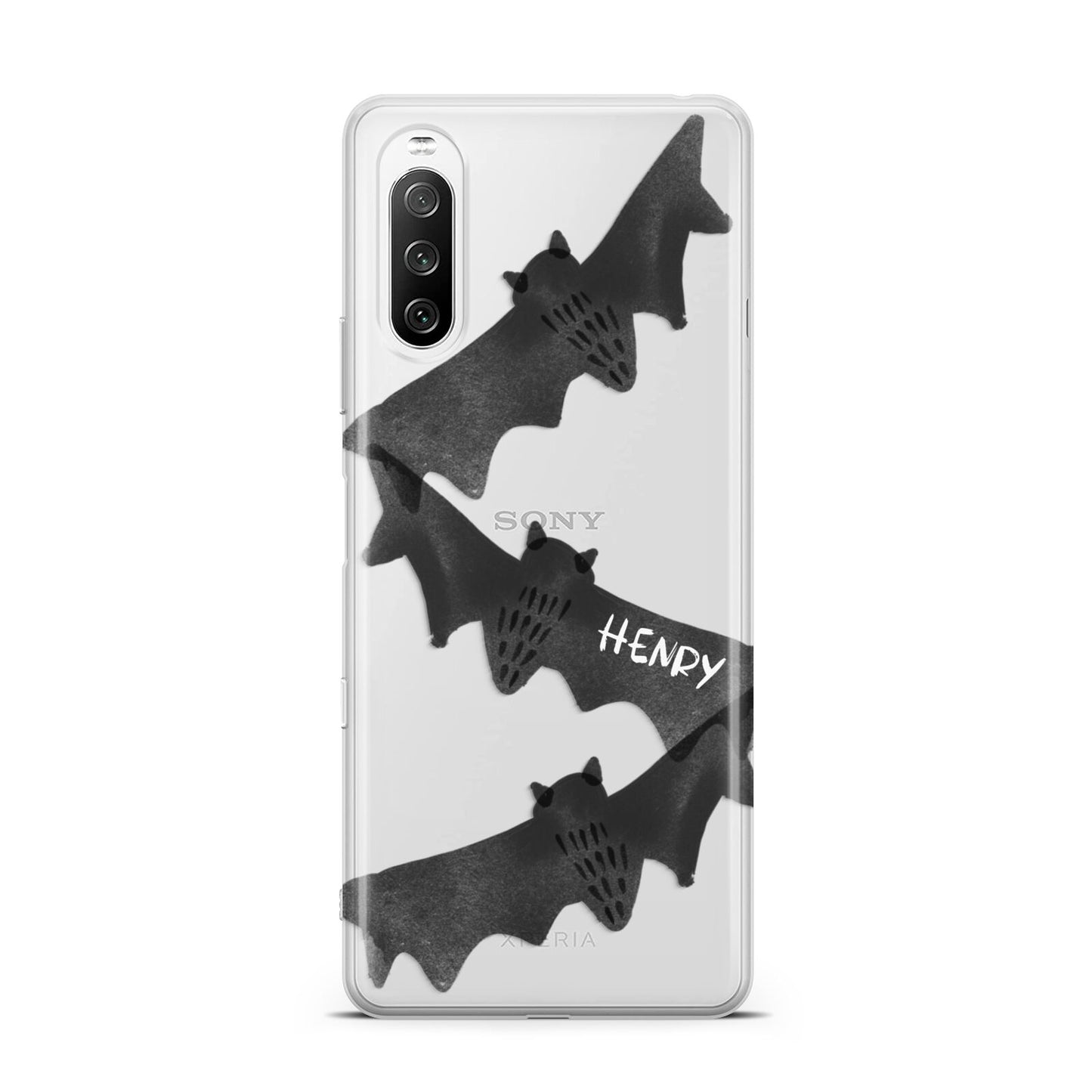 Halloween Custom Black Bats Sony Xperia 10 III Case