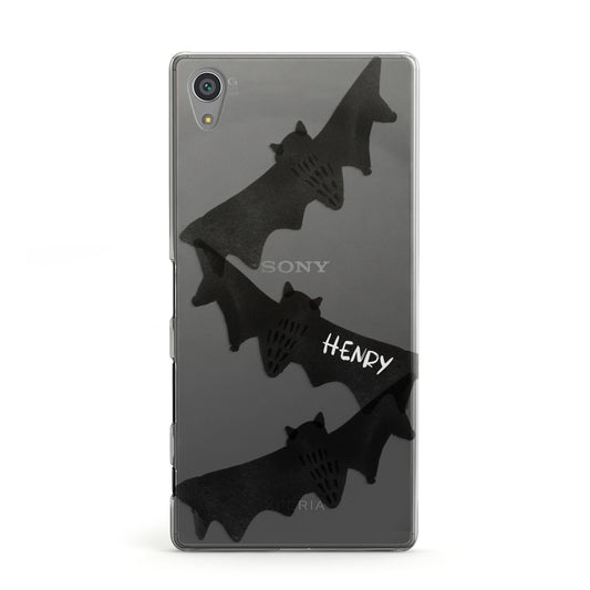 Halloween Custom Black Bats Sony Xperia Case