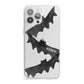 Halloween Custom Black Bats iPhone 13 Pro Max Clear Bumper Case