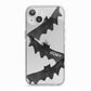 Halloween Custom Black Bats iPhone 13 TPU Impact Case with White Edges