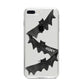 Halloween Custom Black Bats iPhone 8 Plus Bumper Case on Silver iPhone