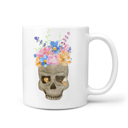 Halloween Flower Skull 10oz Mug