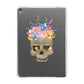 Halloween Flower Skull Apple iPad Grey Case