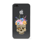 Halloween Flower Skull Apple iPhone 4s Case